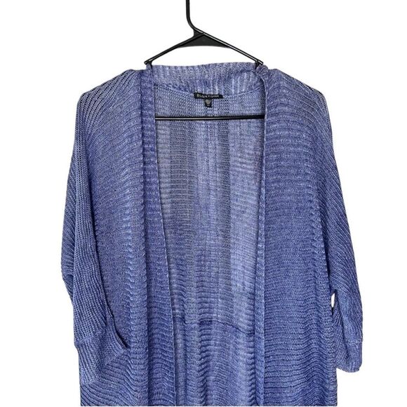 |EUC| EILEEN FISHER 100% Linen Lightweight Springtime Cardigan - Picture 2 of 6